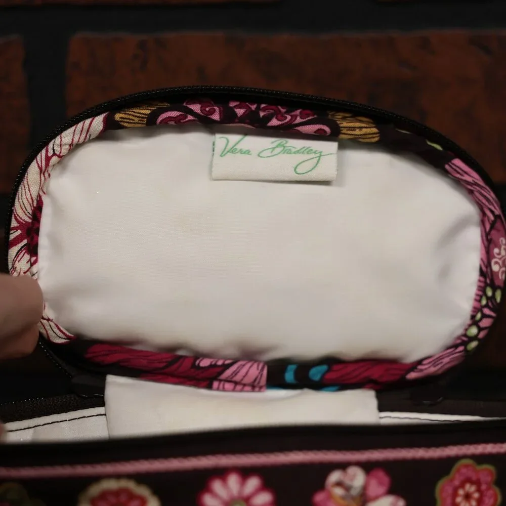 Vera Bradley Retired Mod Floral Pink Insulated Cosmetic Bag/Bottle Holder - Picture 6 of 7